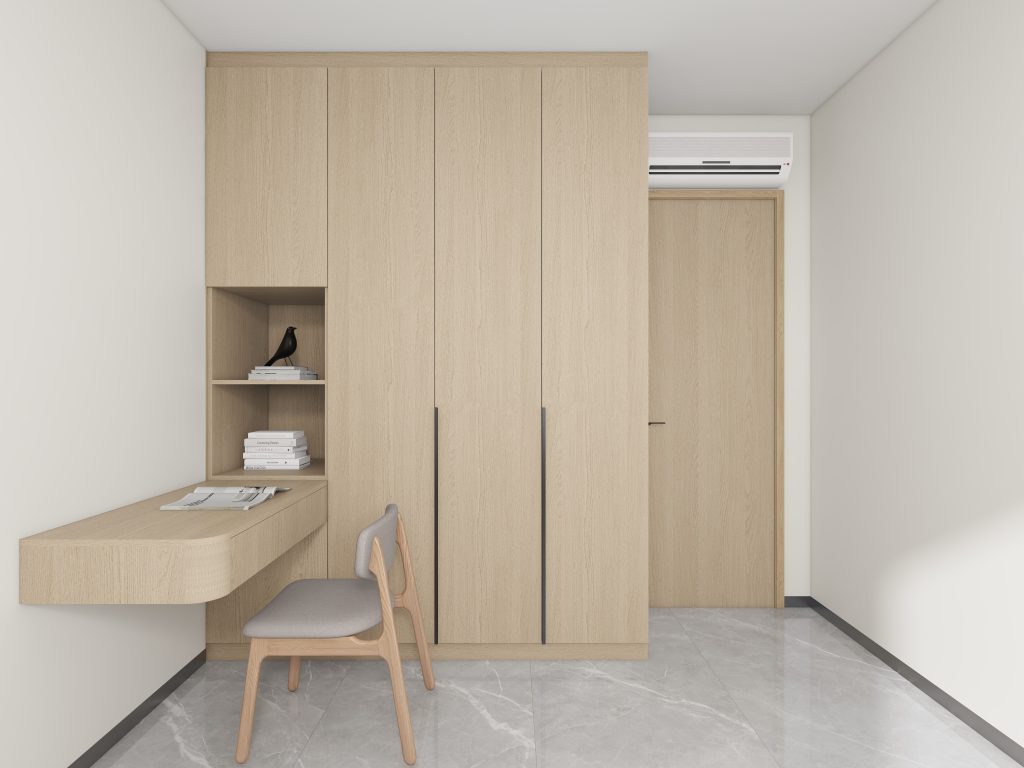 Bedroom 1 Casement Wardrobe with Dressing Table (7.5 feet)