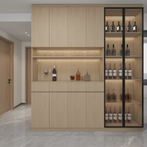 Dining Cabinet  with Glass Door (8 feet)