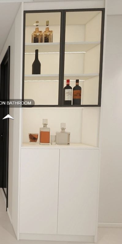 Dining Cabinet  with Glass Door (3 feet)