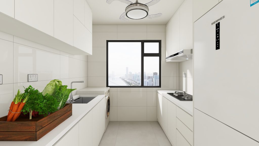 Punggol Point Cove 2-Room Design A (Kitchen, Master Bedroom, and Bathroom Cabinets)