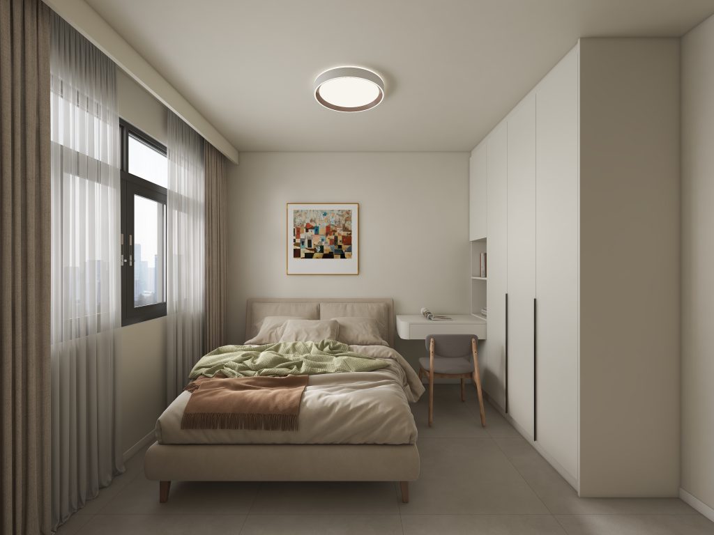 Punggol Point Cove 2-Room Design A (Kitchen, Master Bedroom, and Bathroom Cabinets)