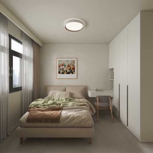 Punggol Point Cove 2-Room Design A (Kitchen, Master Bedroom, and Bathroom Cabinets)