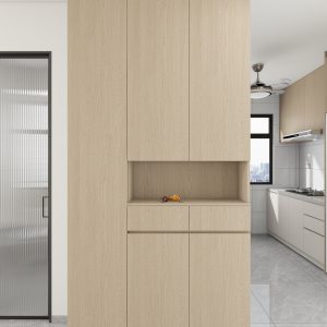 Foyer Full Height Shoes Cabinet  (5 feet)