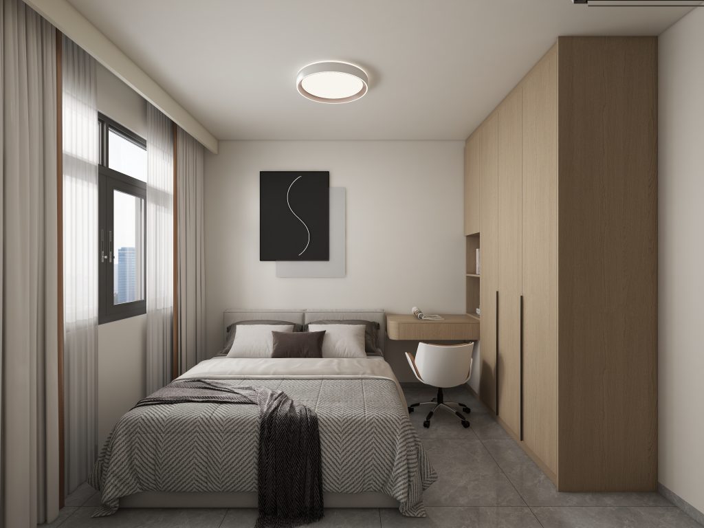 Punggol Point Cove 2-Room Design B (Kitchen, Master Bedroom, and Bathroom Cabinets)