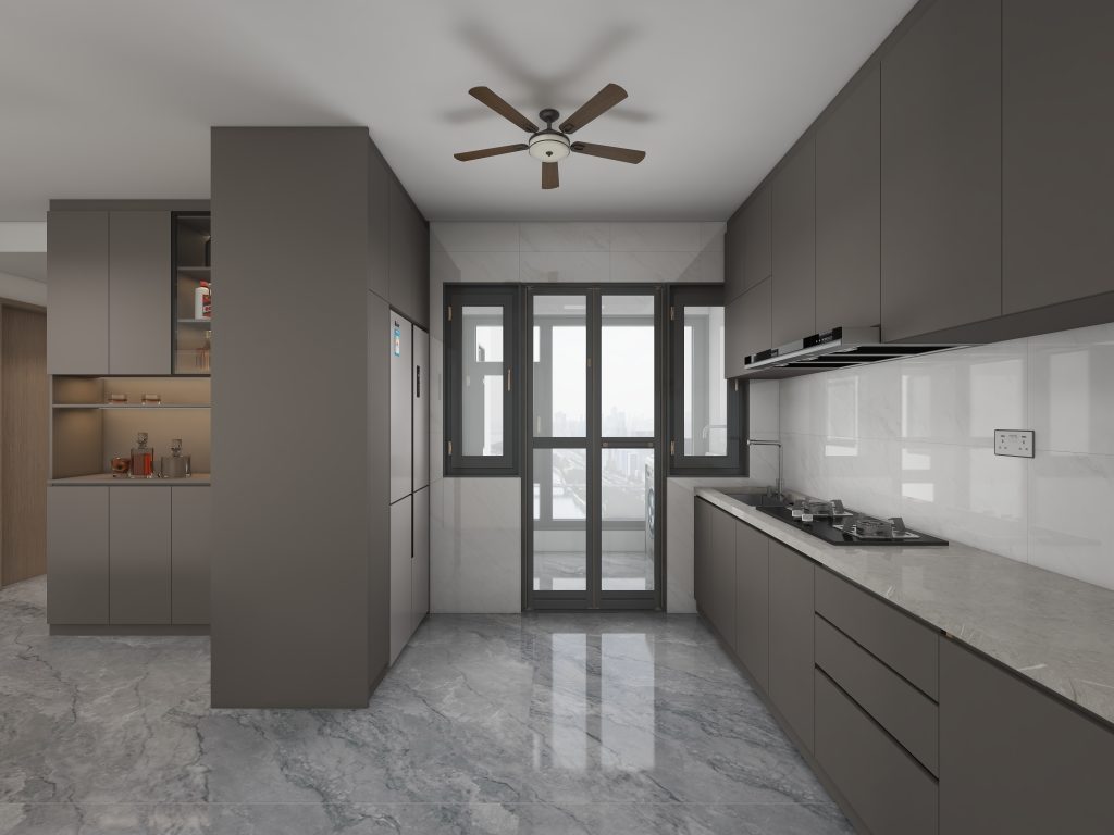 Punggol Point Cove 4-Room Design B (Kitchen, Master Bedroom, and Bathroom Cabinets)