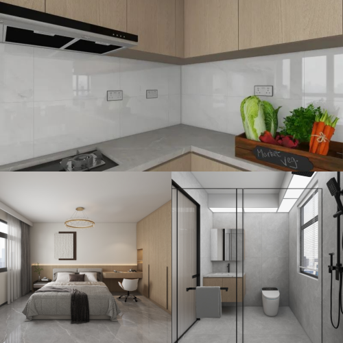 Punggol Point Cove 4-Room Design C (Kitchen, Master Bedroom, and Bathroom Cabinets)