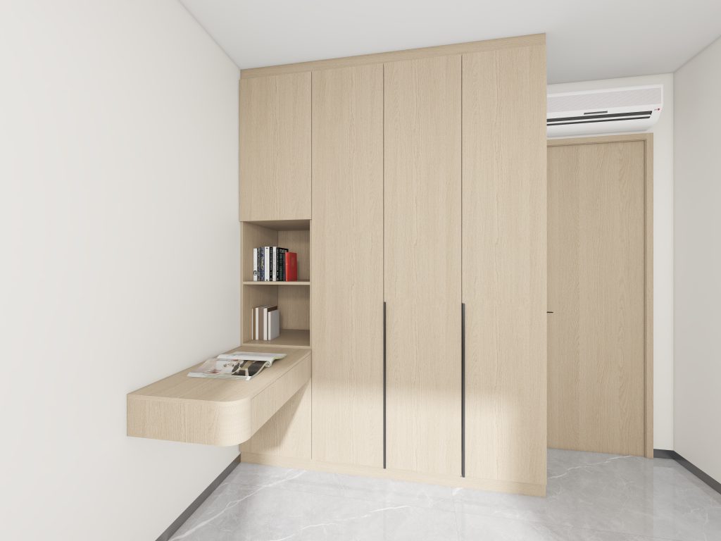 Bedroom 1 Casement Wardrobe with Dressing Table (7.5 feet)