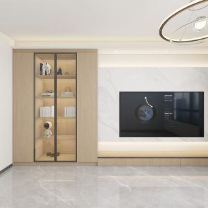 Living Suspended Tv Console & Feature Wall  (10 feet)