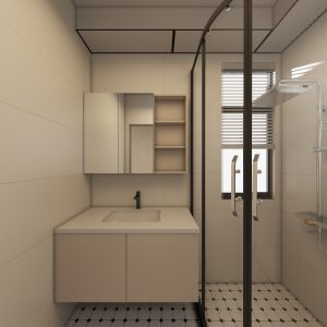 Common Bathroom Top & Bottom Cabinets (5 feet)