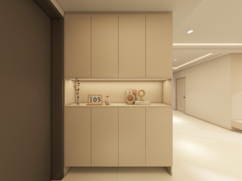 Foyer Full Height Shoe Cabinet (5 feet)