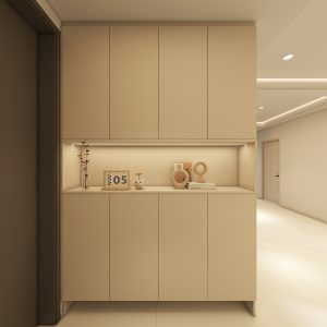 Foyer Full Height Shoe Cabinet (5 feet)
