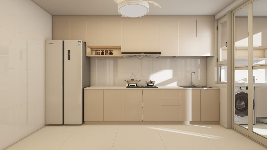 Tampines Green Opal 5-Room Design A (Kitchen, Master Bedroom, and Bathroom Cabinets)