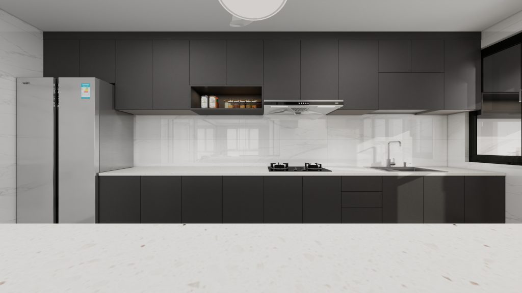 Tampines Green Opal 5-Room Design C (Kitchen, Master Bedroom, and Bathroom Cabinets)