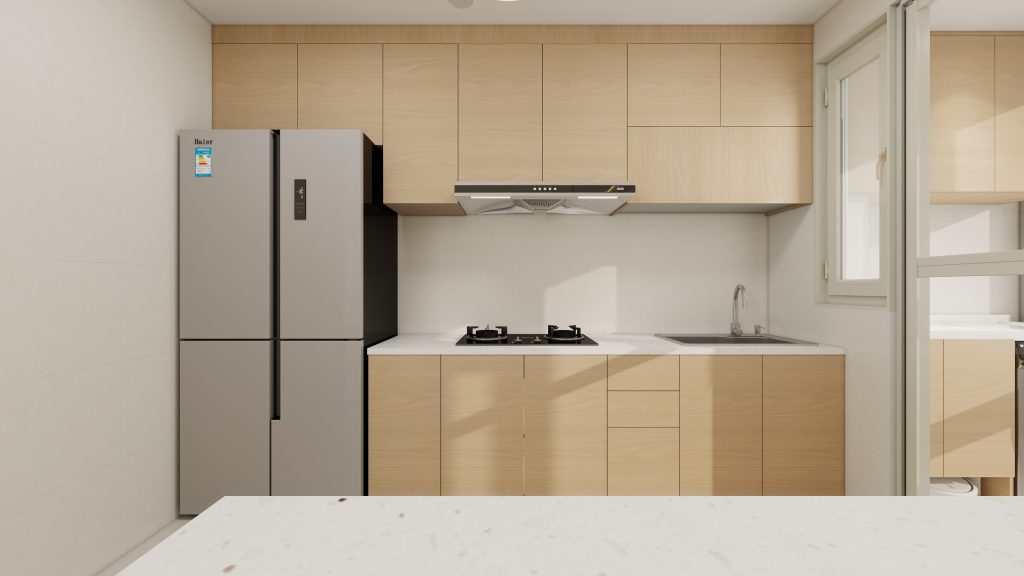 Tampines Green Opal 4-Room Design B (Kitchen, Master Bedroom, and Bathroom Cabinets)
