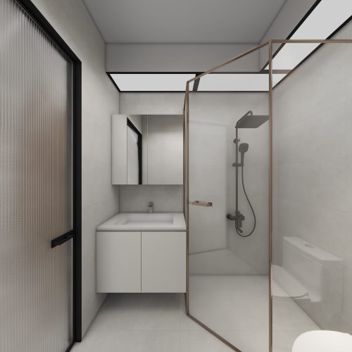 Toa Payoh Ridge 2-Room Design A (Kitchen, Master Bedroom, and Bathroom Cabinets)