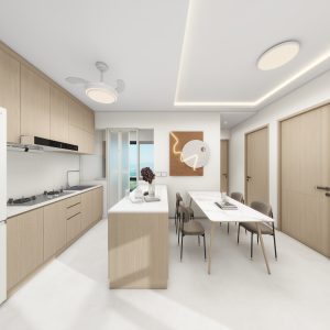 Kitchen Island with Sintered Stone  (6 feet)