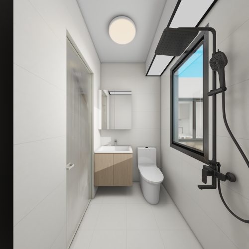 Toa Payoh Ridge 4-Room Area 1 Design B (Kitchen, Master Bedroom, and Bathroom Cabinets)