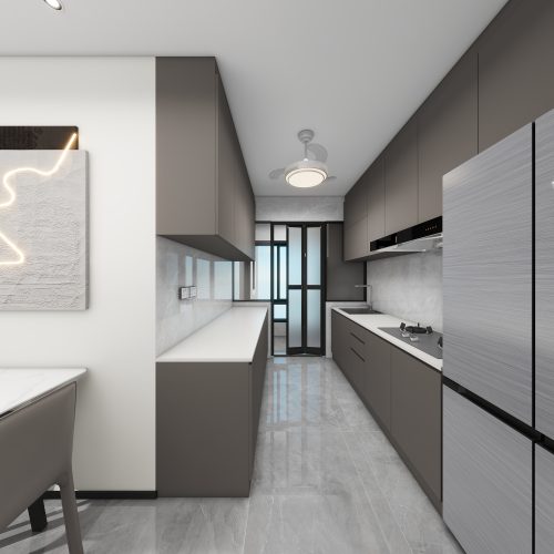 Toa Payoh Ridge 4-Room Area 2 Design C (Kitchen, Master Bedroom, and Bathroom Cabinets)