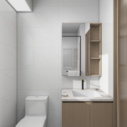 Yishun Boardwalk 4-Room Design B (Kitchen, Master Bedroom, and Bathroom Cabinets)