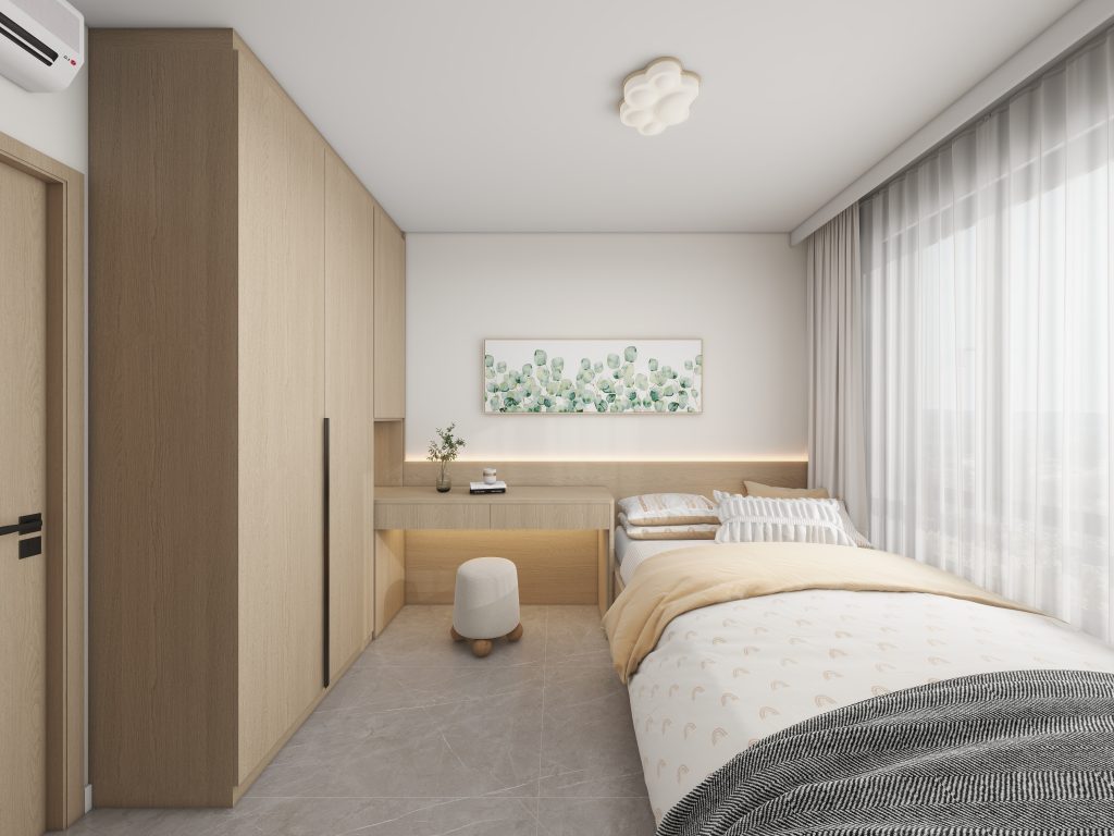 Yishun Boardwalk 4-Room Design B (Kitchen, Master Bedroom, and Bathroom Cabinets)