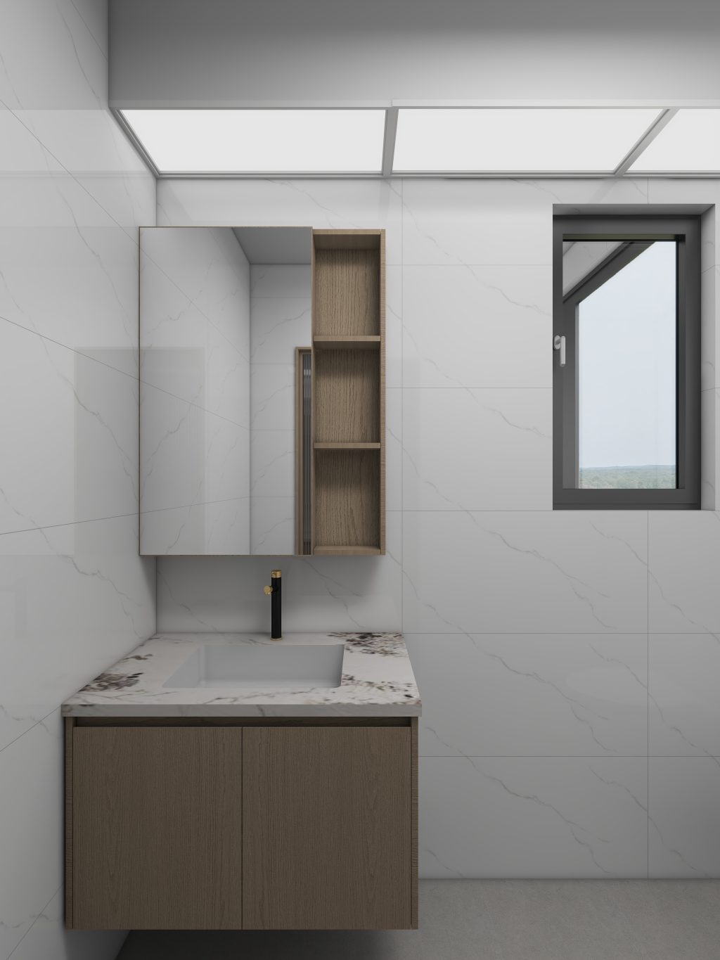 Common Bathroom Top & Bottom Cabinets (5 feet)