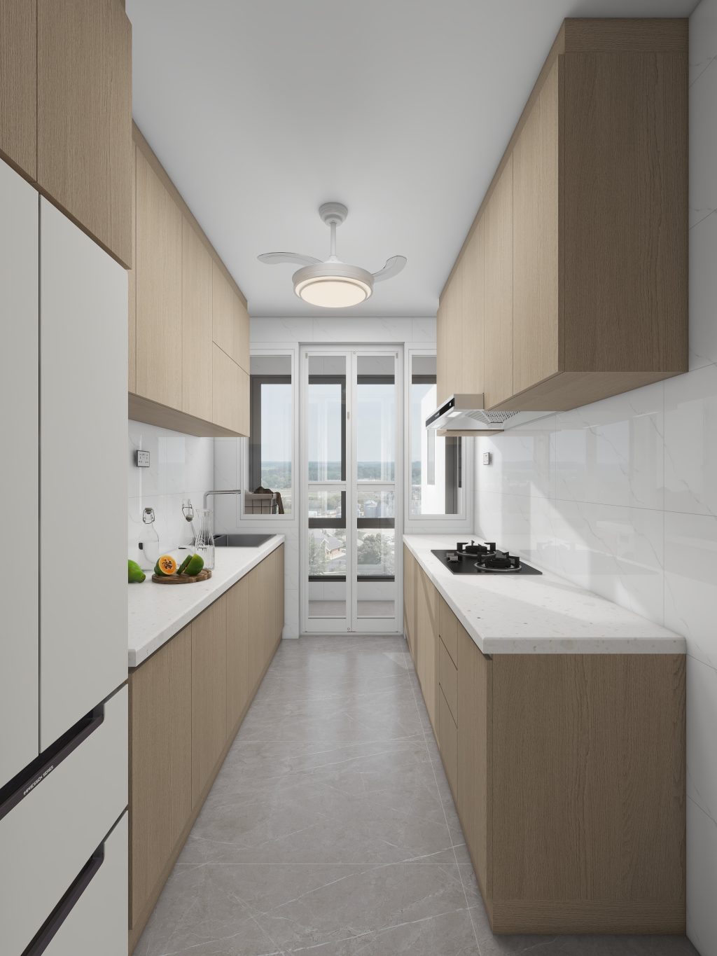 Yishun Boardwalk 4-Room Design B (Kitchen, Master Bedroom, and Bathroom Cabinets)