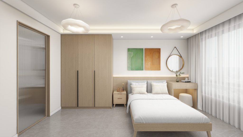 Master Bedroom Bedhead with LED light