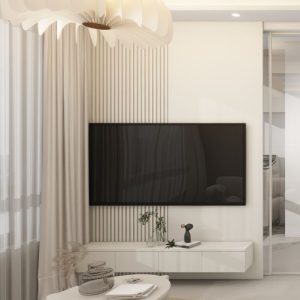 Living Suspended Tv Console & Feature Wall (5 feet)