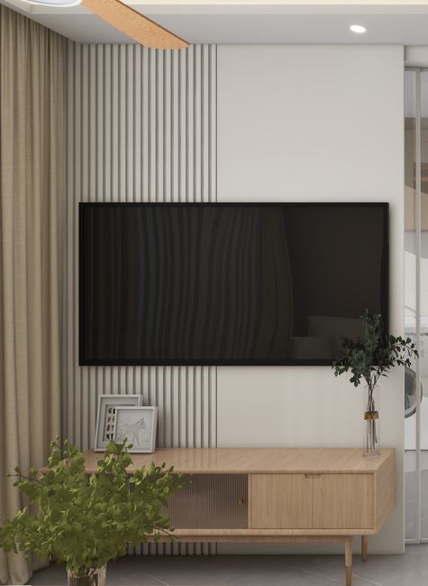 Living Suspended Tv Console & Feature Wall (5 feet)