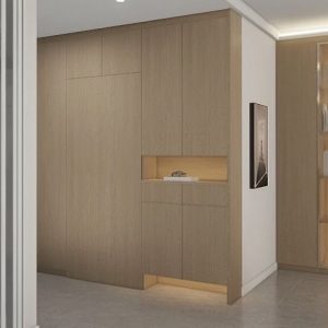 Foyer Full Height Shoes Cabinet and Bomb Shelver Door (9 feet)