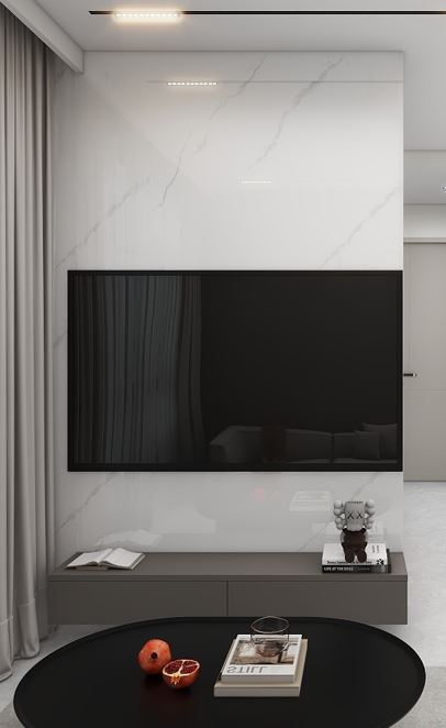 Living Suspended Tv Console & Feature Wall  (5 feet)