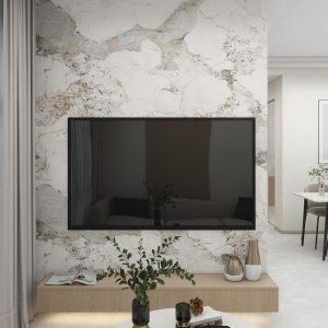 Living Suspended Tv Console & Feature Wall  (6 feet)