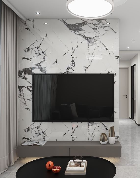 Living Suspended Tv Console & Feature Wall  (6 feet)