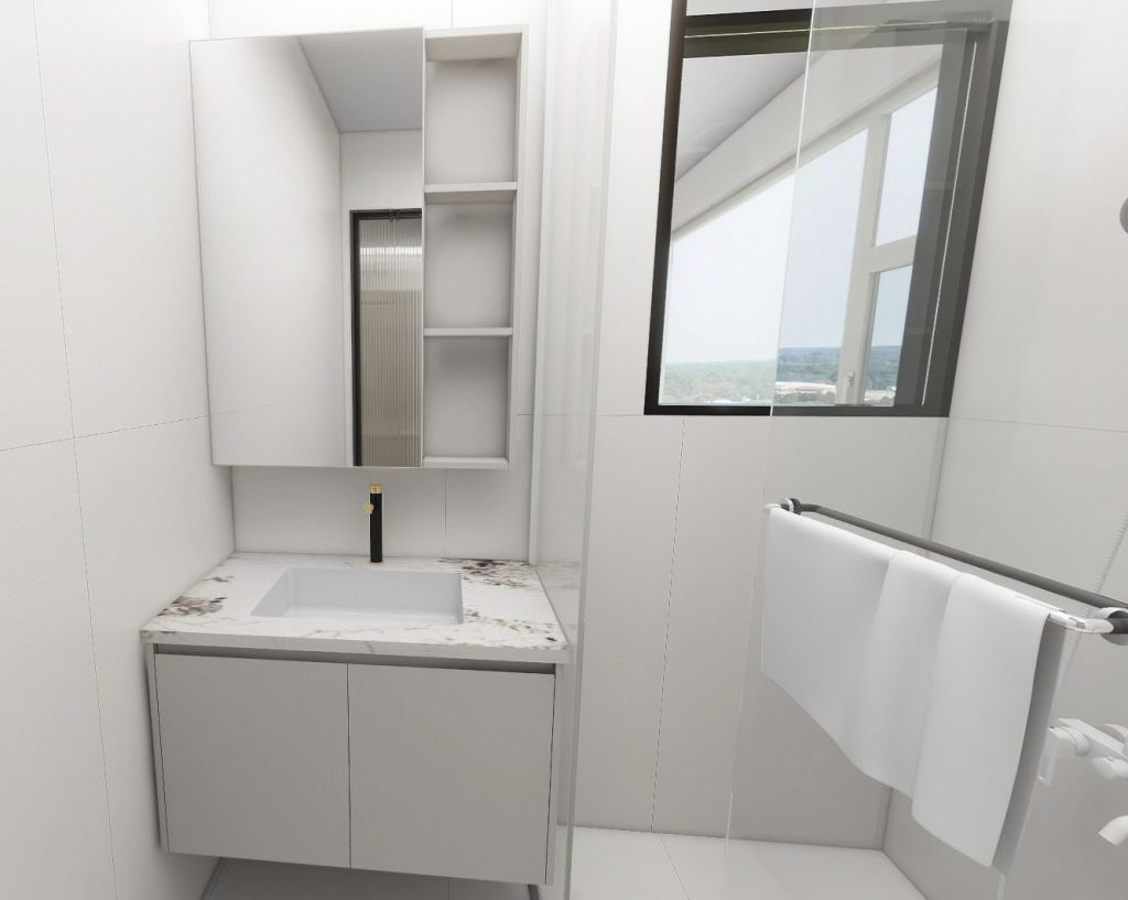 Common Bathroom Top & Bottom Cabinets (5 feet)