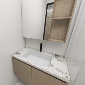 Common Bathroom Top & Bottom Cabinets (5 feet)