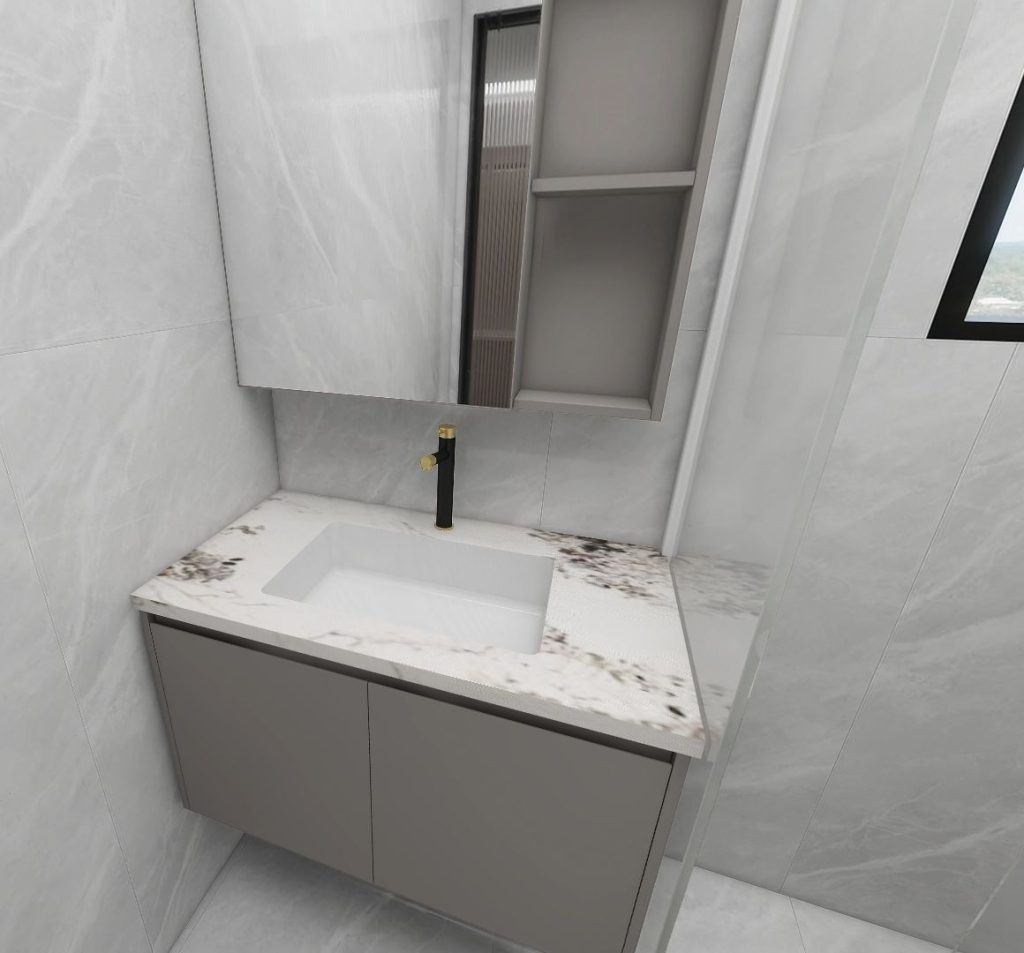 Common Bathroom Top & Bottom Cabinets (5 feet)