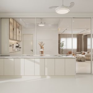 Kitchen Island Aluminium Frame Folding Window and Door (15 feet)