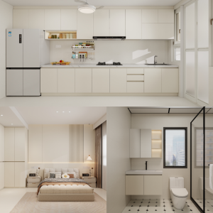Tengah Parc Residences 5-Room Design A (Kitchen, Master Bedroom, and Bathroom Cabinets)