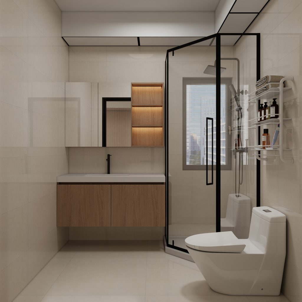Common Bathroom Top & Bottom Cabinets (5 feet)