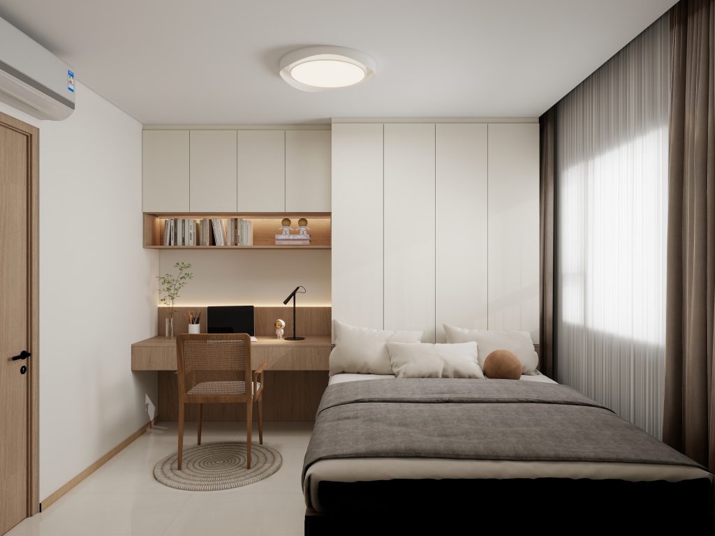 Bedroom 1 bedTatami Platform Bed with Casement Wardrobe (16.5 feet)