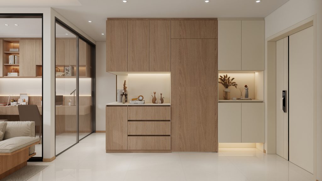 Foyer Full Height Cabinet  (11 feet)