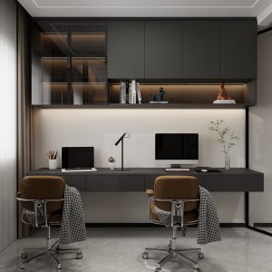 Studying Room Top hung Cabinet with Study table  (9 feet)