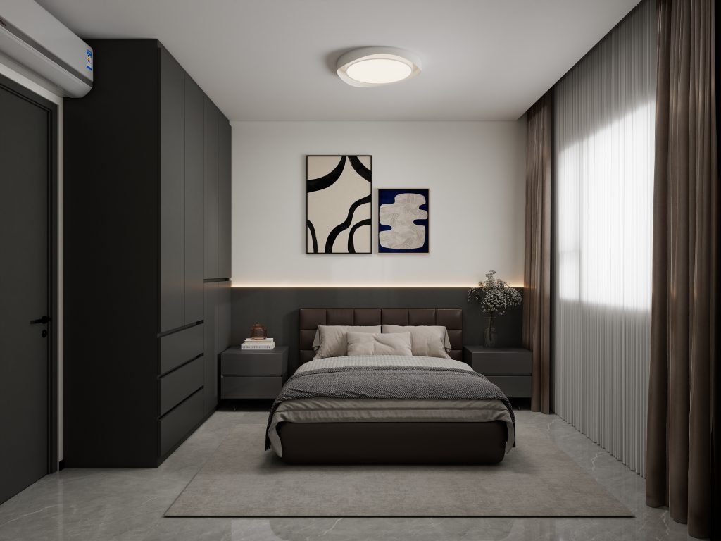 Bedroom 1 Casement Wardrobe & Bedhead with LED light (5 feet)