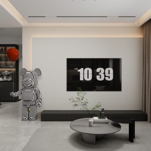 Living Suspended Tv Console & Tv Feature Wall (10 feet)