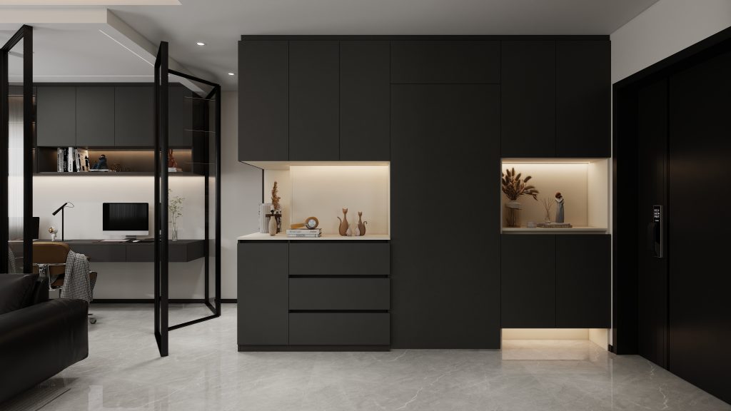 Foyer Full Height Cabinet  (11 feet)