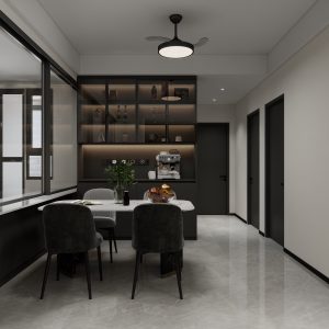 Dining Full Height Storage & Display cabinet  (6 feet)