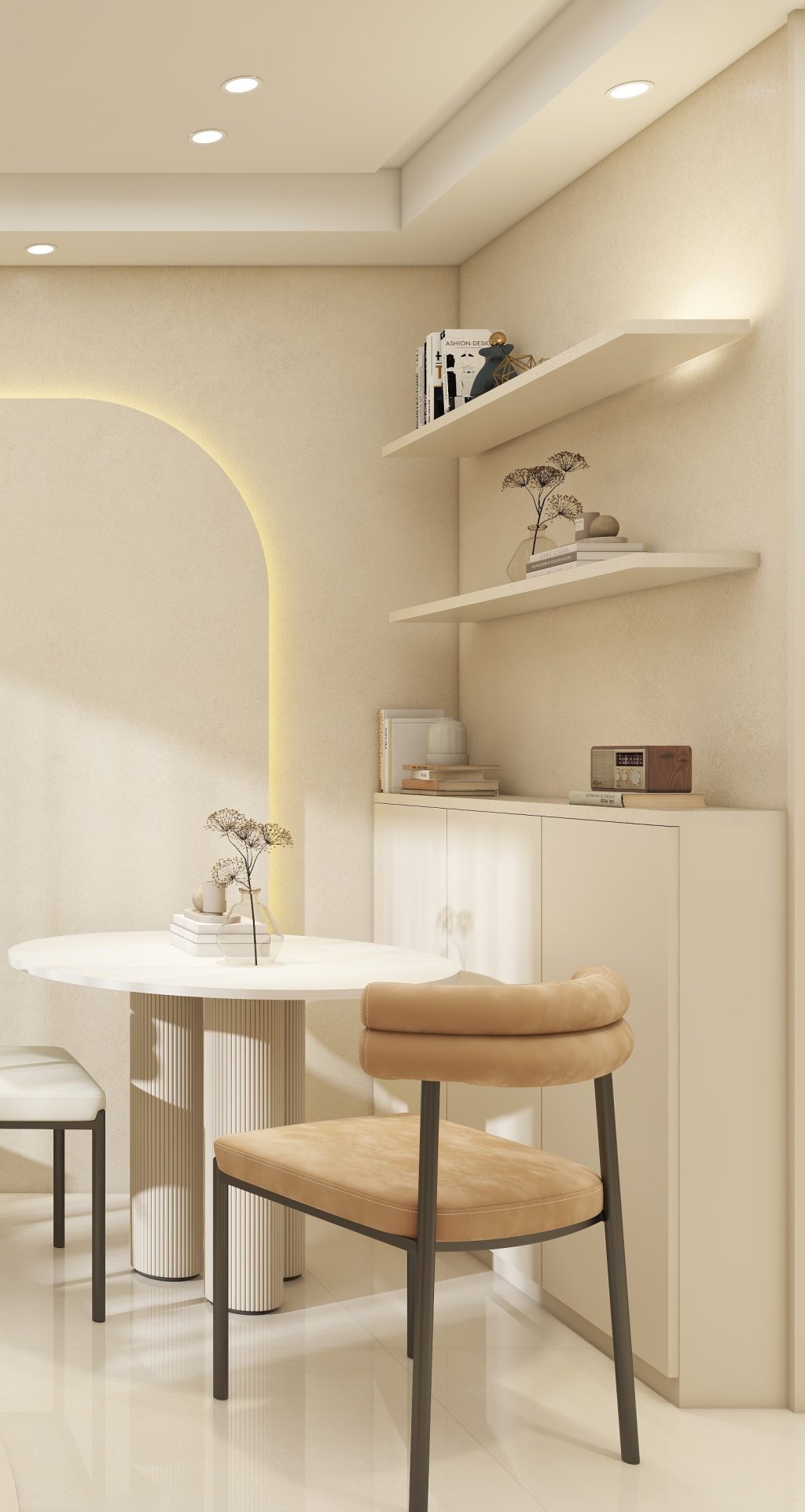 Dining Full Height Storage & Display cabinet  (4 feet)