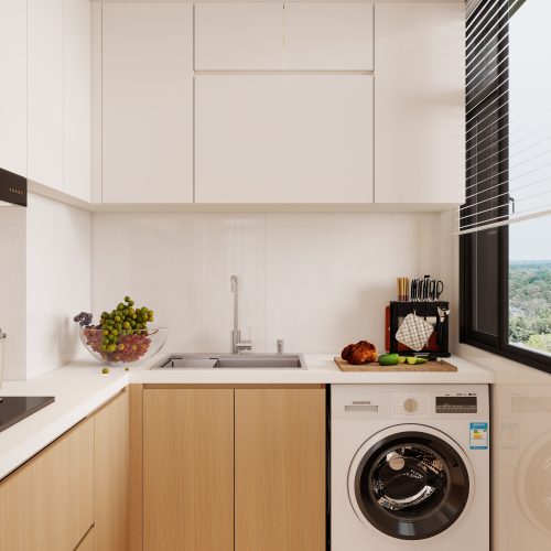 Tengah Parc Residences 2-Room  Design B (Kitchen, Master Bedroom, and Bathroom Cabinets)
