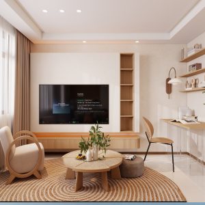 Living Suspended Tv Console & Feature Wall  (99 feet)