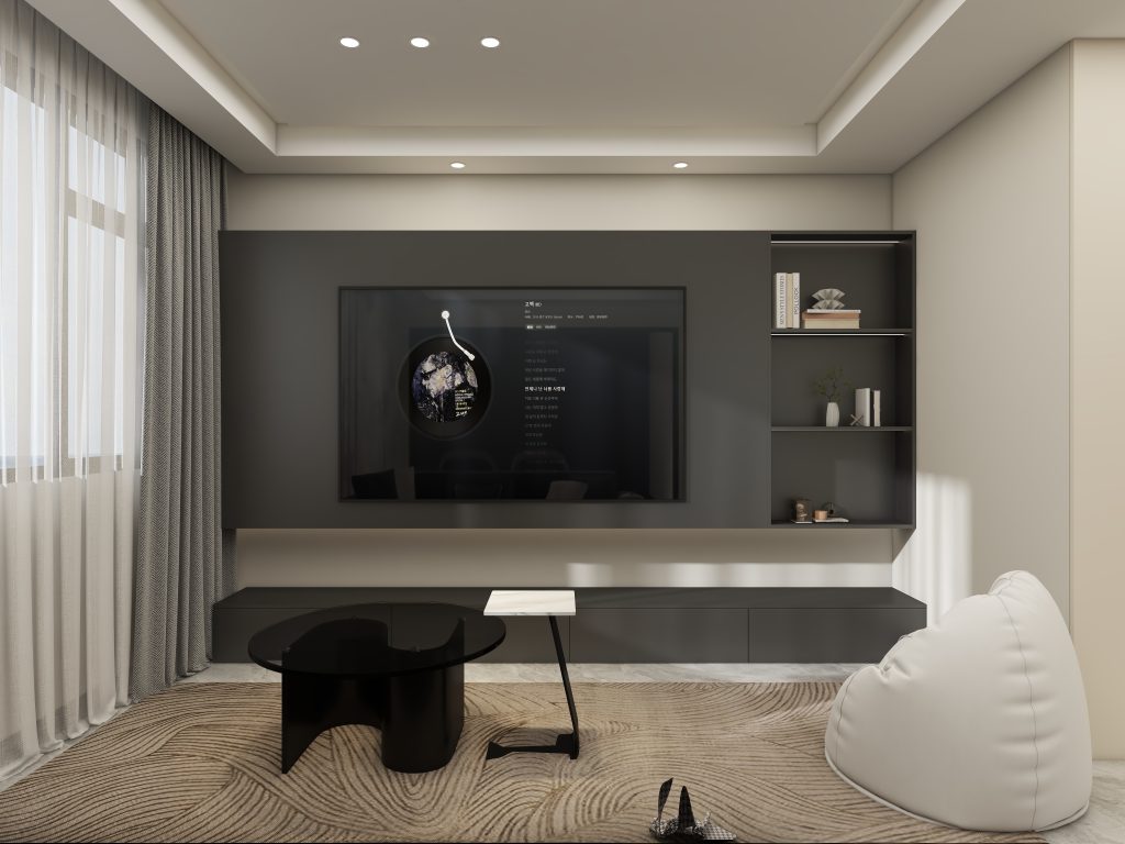 Living Suspended Tv Console & Feature Wall  (99 feet)